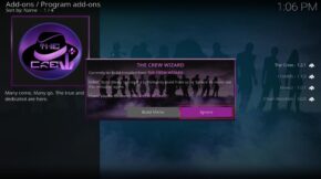 كيفية تثبيت الإضافات والبنايات الخاصة بـ Crew Wizard على كودي